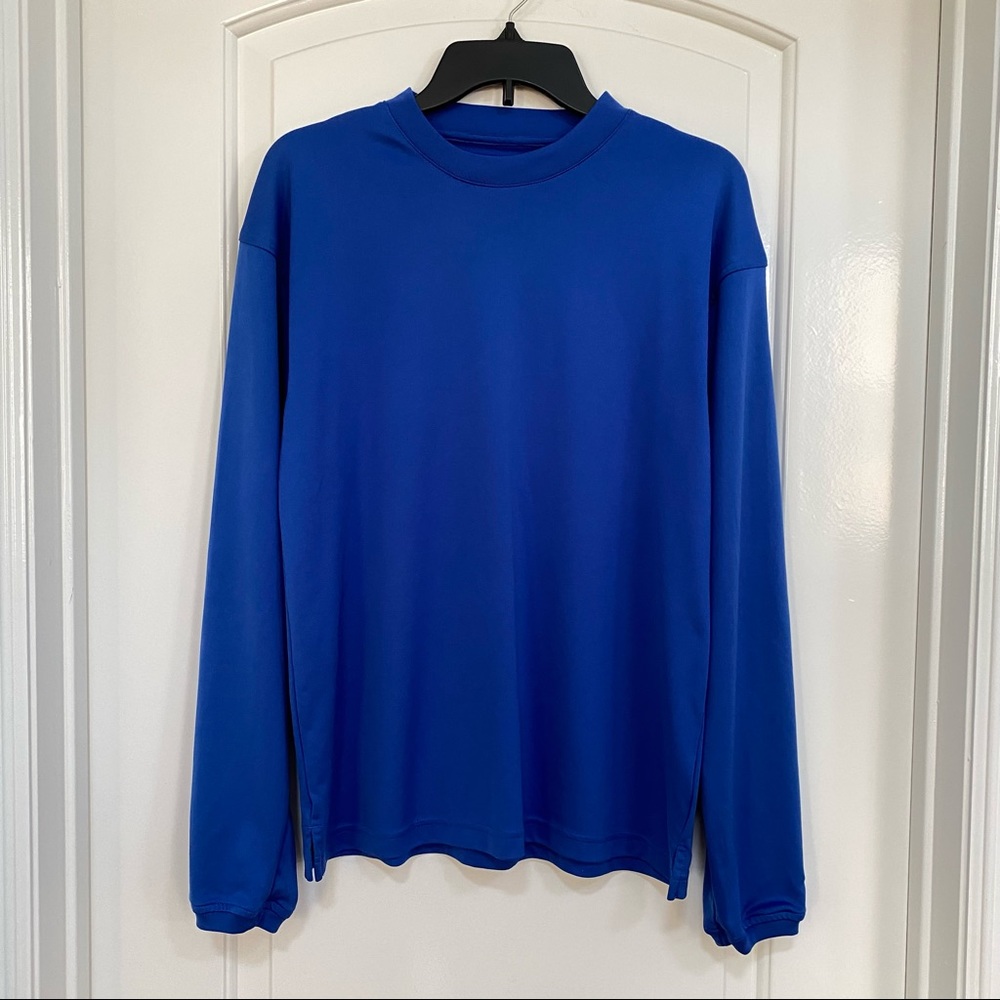 Wilson Youth Crewneck Long Sleeves Blue Top Size L/ XL